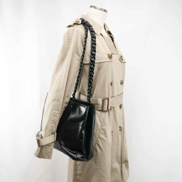 Prada Classic Nappa Chain/Leather Woven Strap Bag - Picture 2 of 16